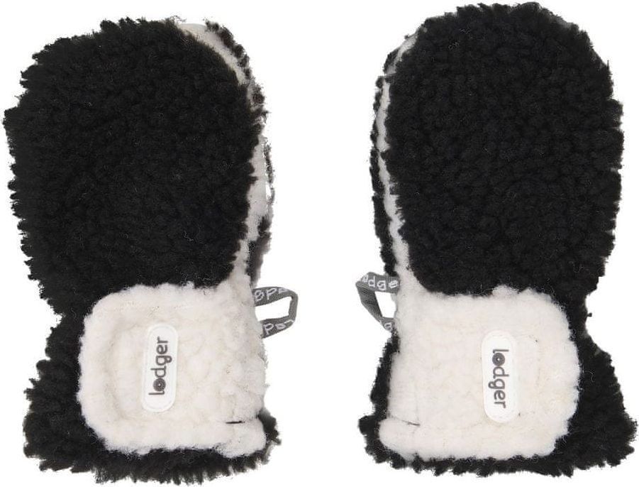 Lodger rukavice Mittens Teddy 6 - 12 m černá - obrázek 1