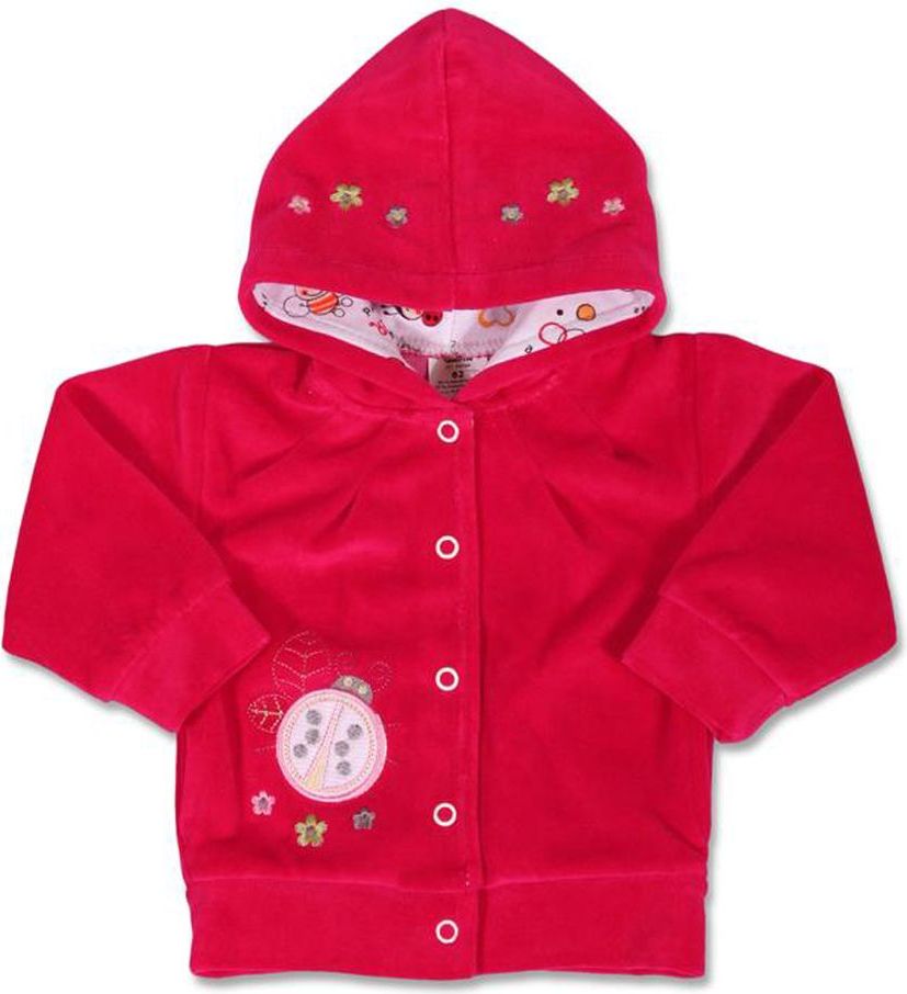 Baby Mix Semišková mikinka s kapucí - 86 (12-18m) - obrázek 1