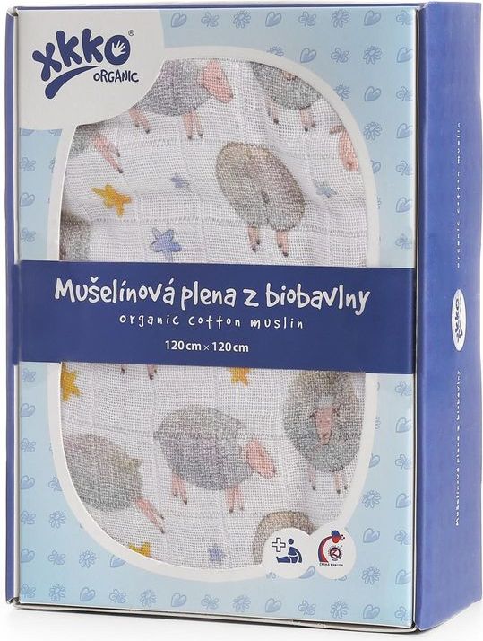 XKKO Organic 120x120 - Dreamy Sheeps - 1ks - obrázek 1