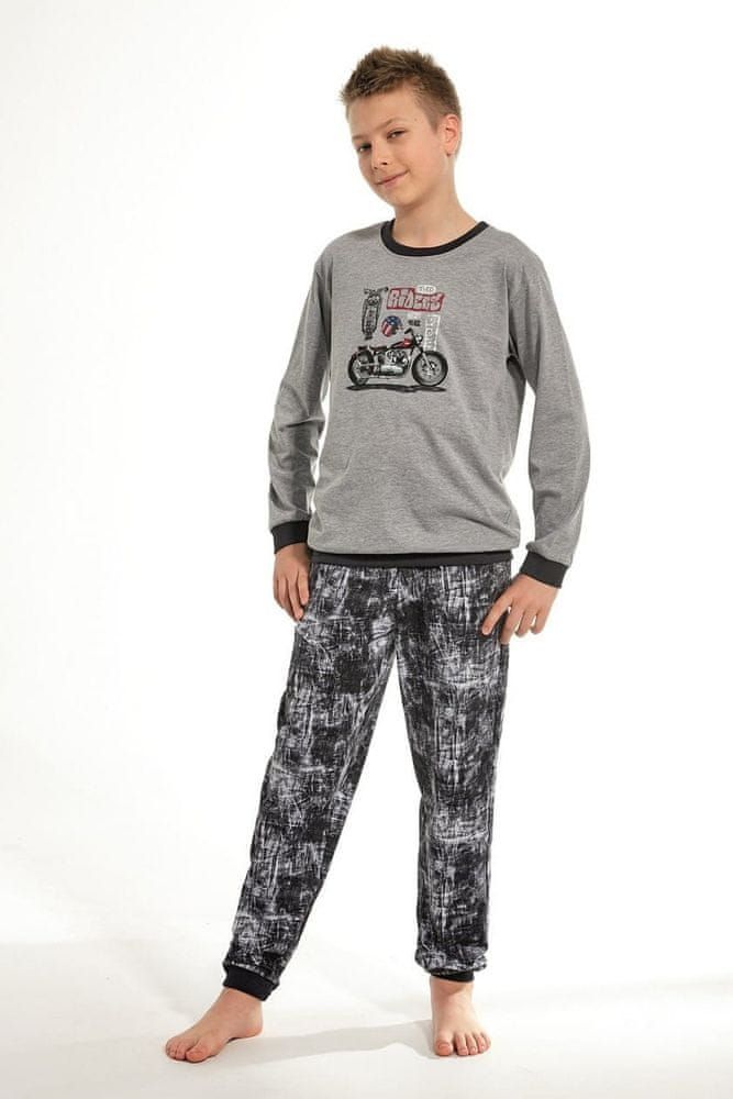 Cornette Chlapecké pyžamo 966/101 Young riders, melanž, 134/140 - obrázek 1