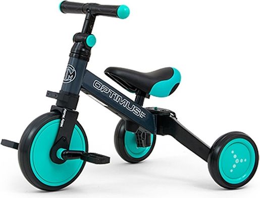 MILLY MALLY | Nezařazeno | Dětská tříkolka 3v1 Milly Mally Optimus mint | Zelená | - obrázek 1