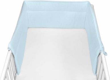 Baby Nellys Mantinel do postýlky 30x180 cm - sv. modrý, - obrázek 1
