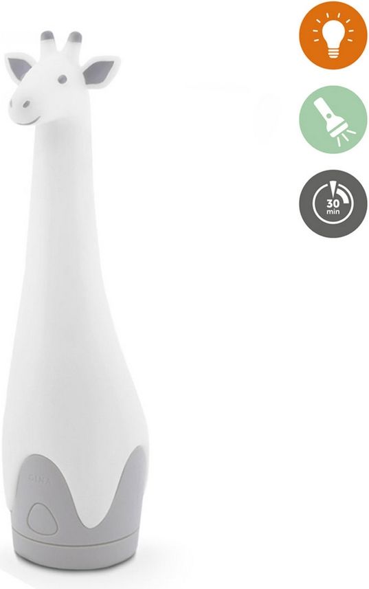 ZAZU Žirafa GINA svítilna s nočním světlem šedá - obrázek 1