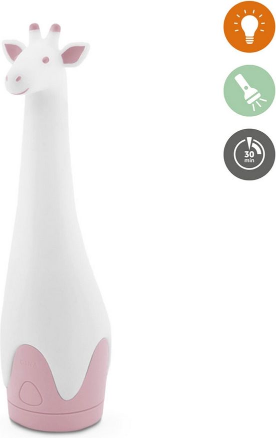 ZAZU Žirafa GINA svítilna s nočním světlem růžová - obrázek 1