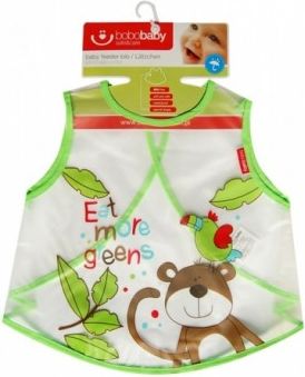 Dětská zástěrka Opička - zelená, - obrázek 1