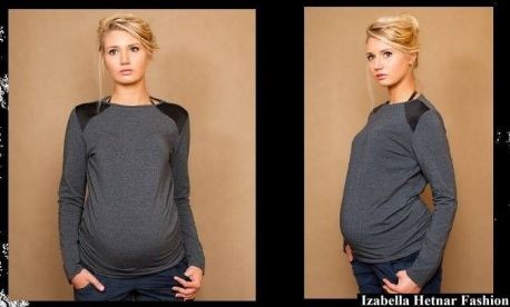 Těhotenské triko/halenka Flora, - obrázek 1