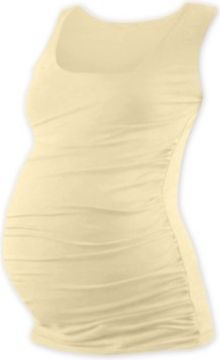 Těhotenský top JOHANKA - caffe latte, Velikosti těh. moda XXL/XXXL - obrázek 1