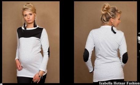 Těhotenské triko/halenka Dita, - obrázek 1