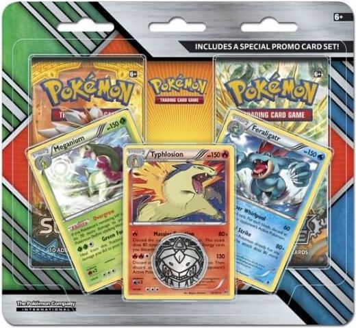 Nintendo Pokémon Enhanced 2 Pack Blister Meganium/Typhlosion/Feraligatr - obrázek 1