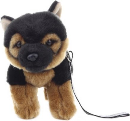 Plyš Německý ovčák s vodítkem 23 cm - obrázek 1