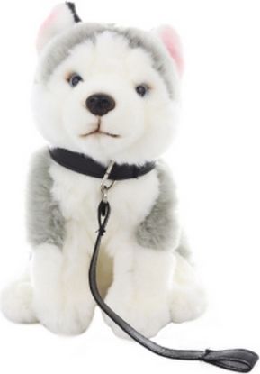 Plyš Husky s vodítkem 24 cm - obrázek 1