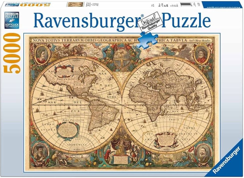 Ravensburger Historická mapa 5000 dílků - obrázek 1