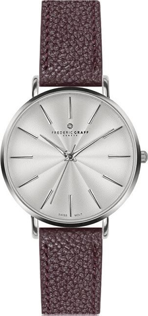 Frederic Graff Silver Monte Rosa Lychee bordeaux Leather FAL-B016S - obrázek 1