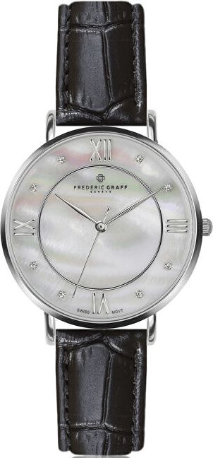 Frederic Graff Silver Liskamm Croco black Leather FAJ-B009S - obrázek 1