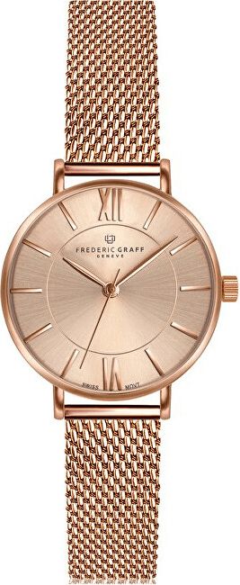 Frederic Graff Shispare Rose Gold Mesh Watch FCG-3914 - obrázek 1