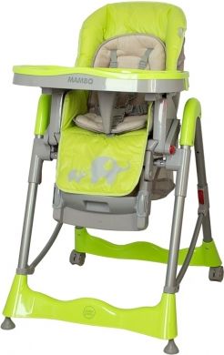 Jídelní židlička COTO BABY Mambo Green - SLONÍCÍ - obrázek 1
