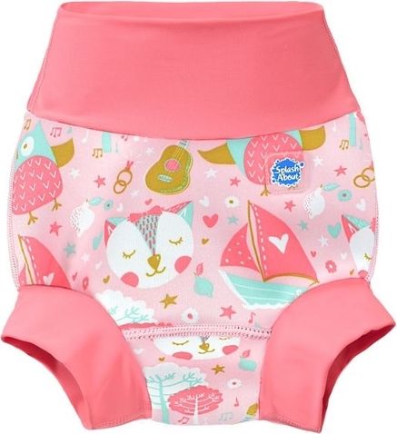 Kojenecké plavky SplashAbout New Happy Nappy sova a kočička velikosti XXL - obrázek 1