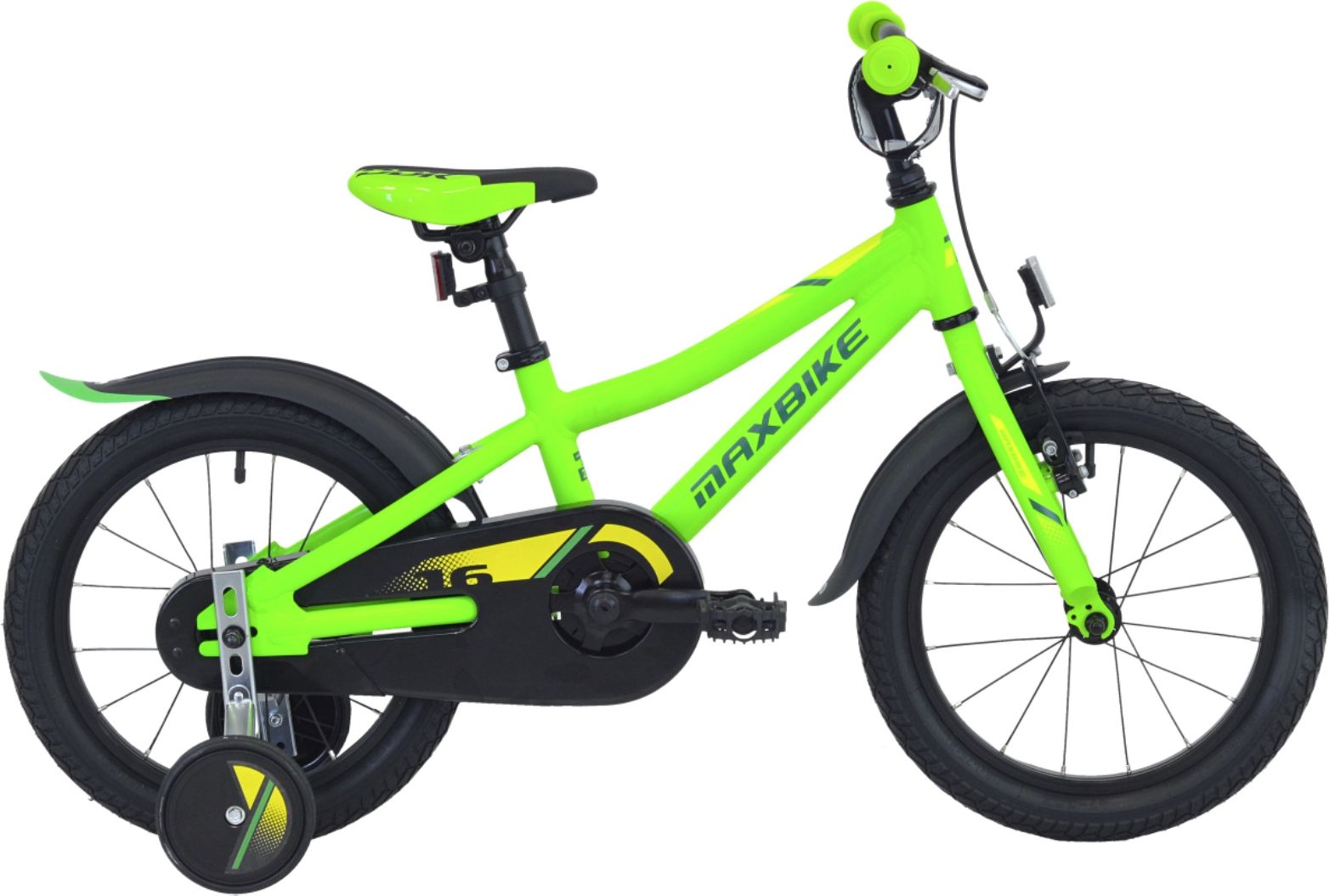Dětské kolo MAXBIKE 16" 2020 - zelené - obrázek 1