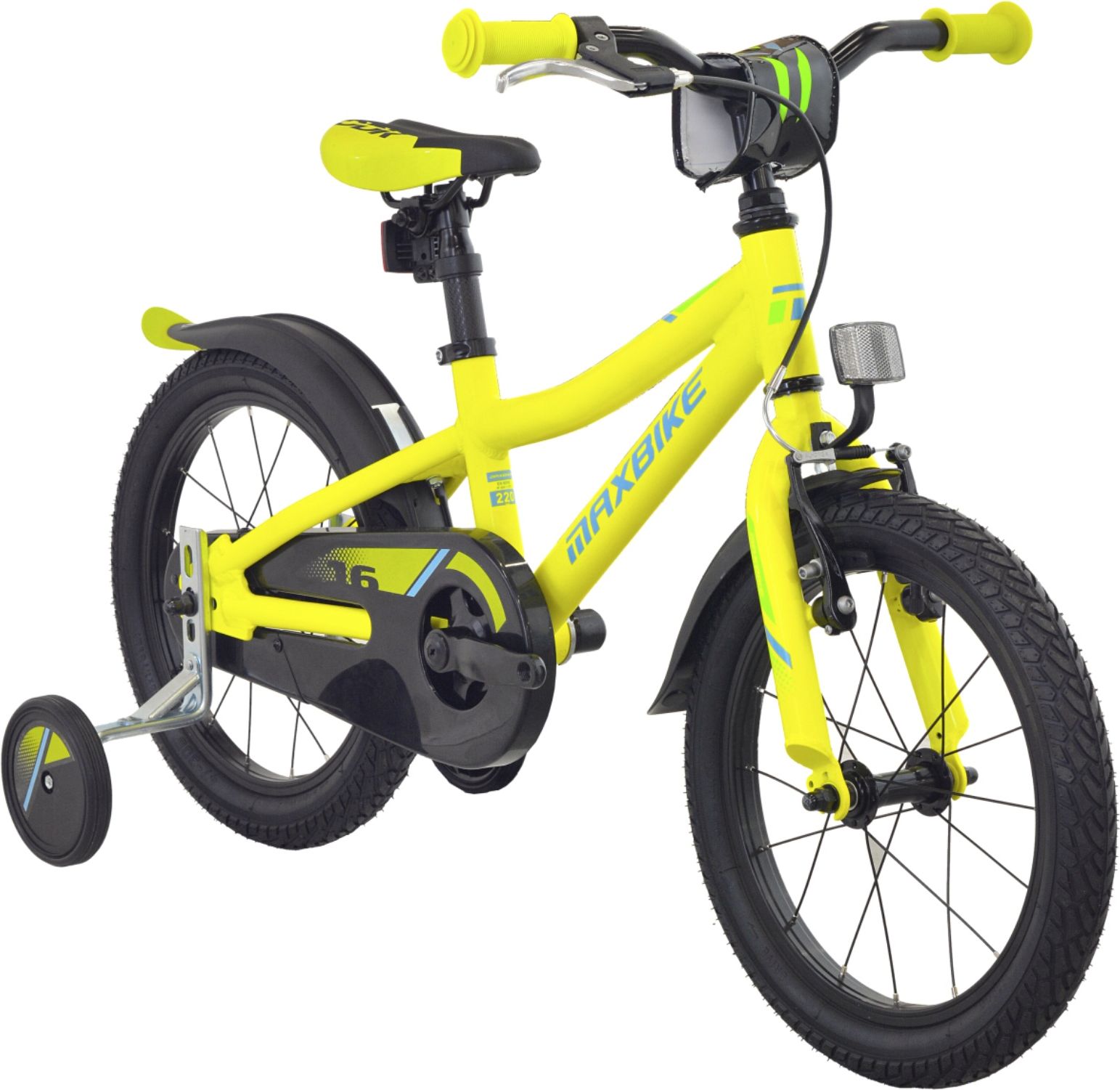 Dětské kolo MAXBIKE 16" 2020 - žluté - obrázek 2