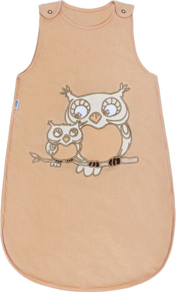 NEW BABY Spací pytel New Baby Sovičky hnědý - 74 (6-9m) - obrázek 1