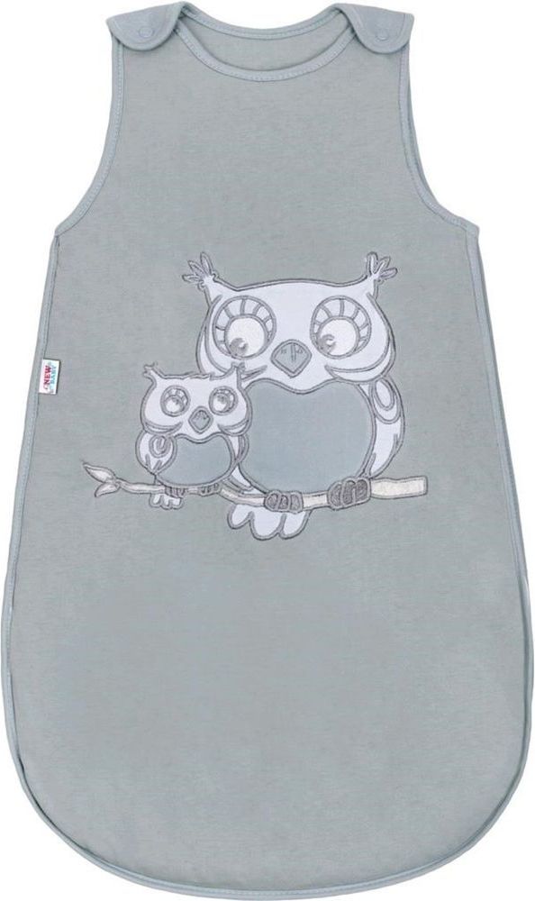 NEW BABY Spací pytel New Baby Sovičky šedý - 74 (6-9m) - obrázek 1