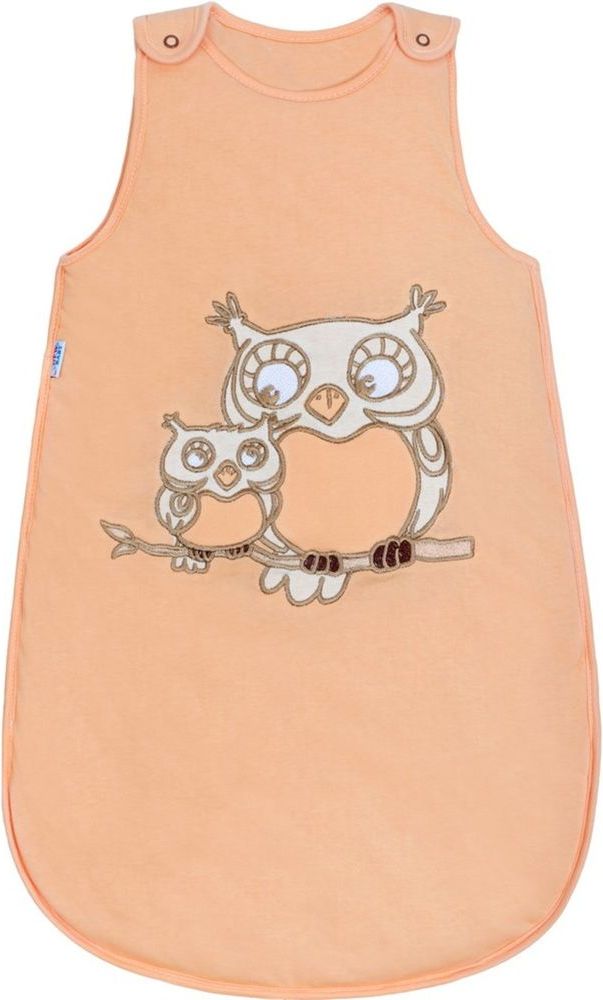 NEW BABY Spací pytel New Baby Sovičky oranžový - 74 (6-9m) - obrázek 1