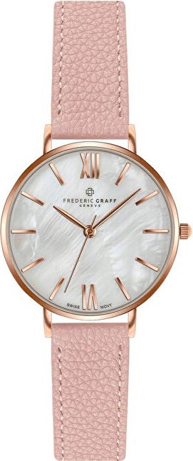 Frederic Graff Trivor Lychee Pink Leather Strap FCF-B035R - obrázek 1