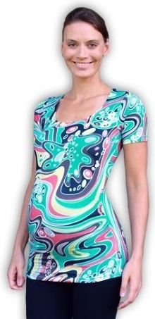 Těhotenské triko krátký rukáv JOHANKA vzor 06 - obrázek 1