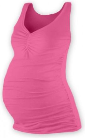Těhotenský topík JOLANA - růžová, Velikosti těh. moda L/XL - obrázek 1