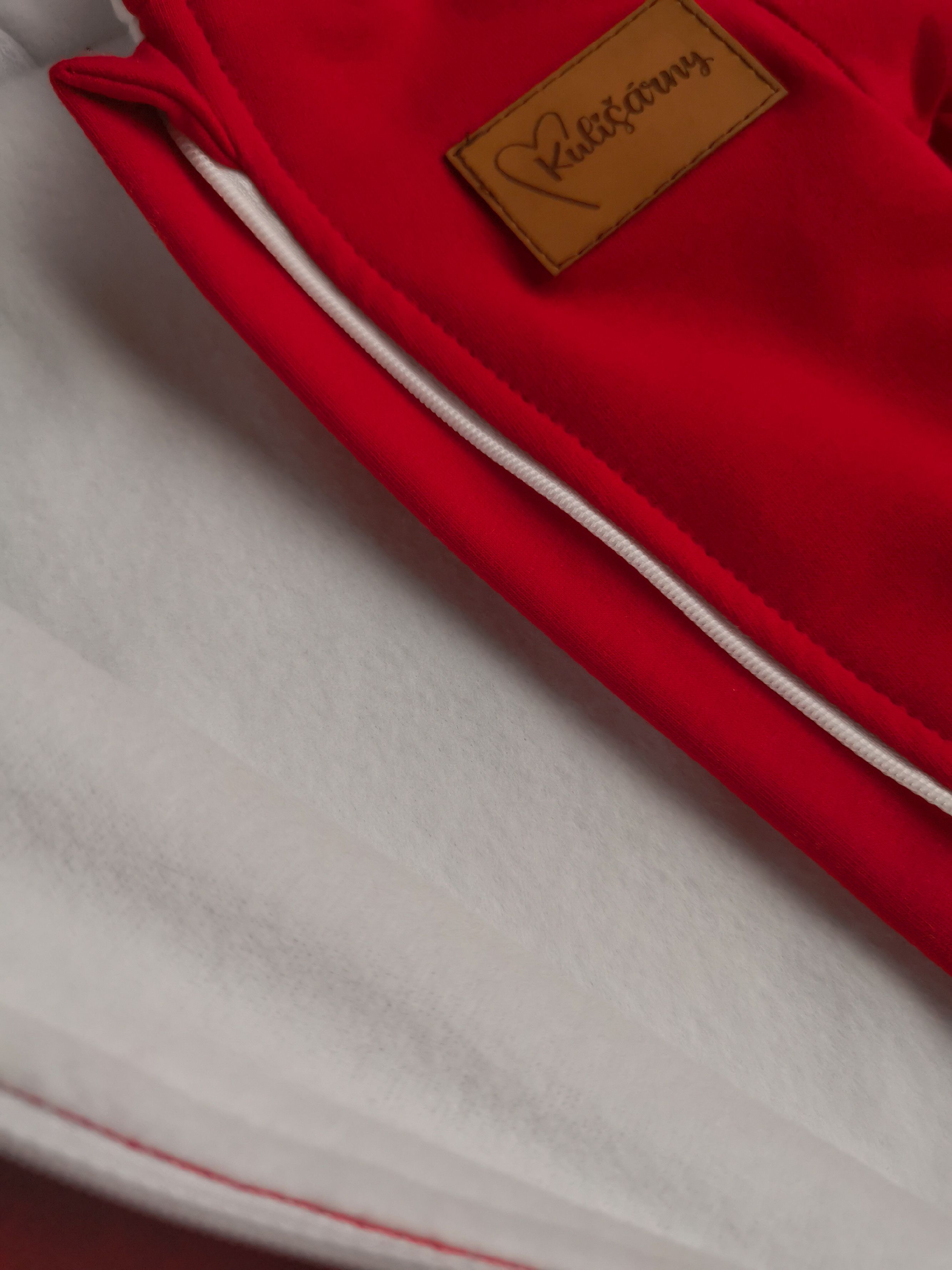Kulišárny (handmade) Overal "Red,, s microfleece VELIKOST: 68 - obrázek 3