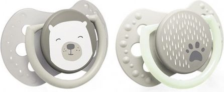 Dudlíky 3-6 m Buddy Bear - béžové - obrázek 1