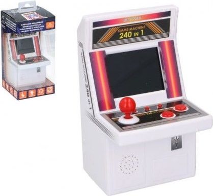 Teddies Automat hrací na arkádové hry hlavolam plast na baterie 240 her v krabici 10x21x10cm v sáčku - obrázek 1