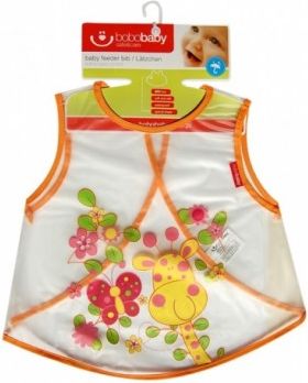 Dětská zástěrka Žirafka - oranžová, - obrázek 1