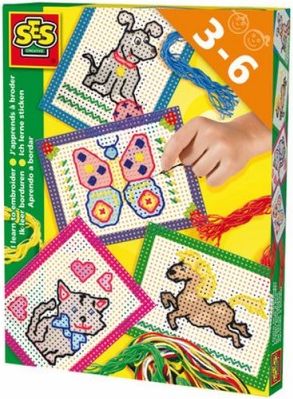 SES Vyšívací souprava s barevnými předlohami - obrázek 1