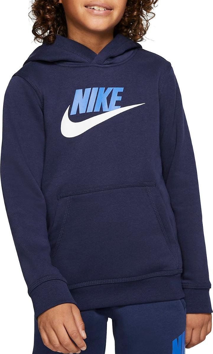 Mikina s kapucí Nike B NSW CLUB + HBR PO cj7861-410 Velikost XS - obrázek 1