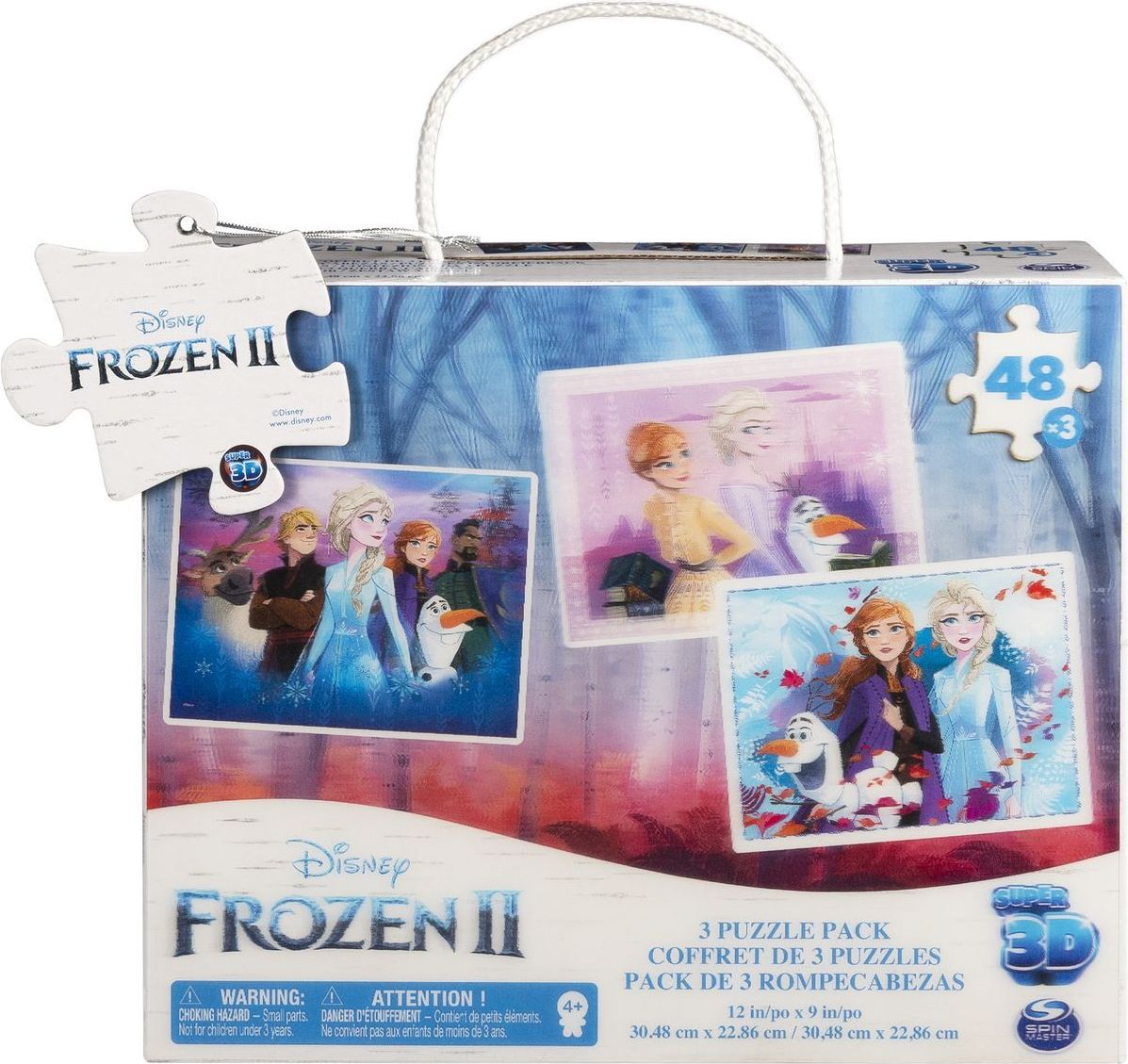 Spin Master Frozen 2 měnící se puzzle 3D 3 x 48 dílků - obrázek 1