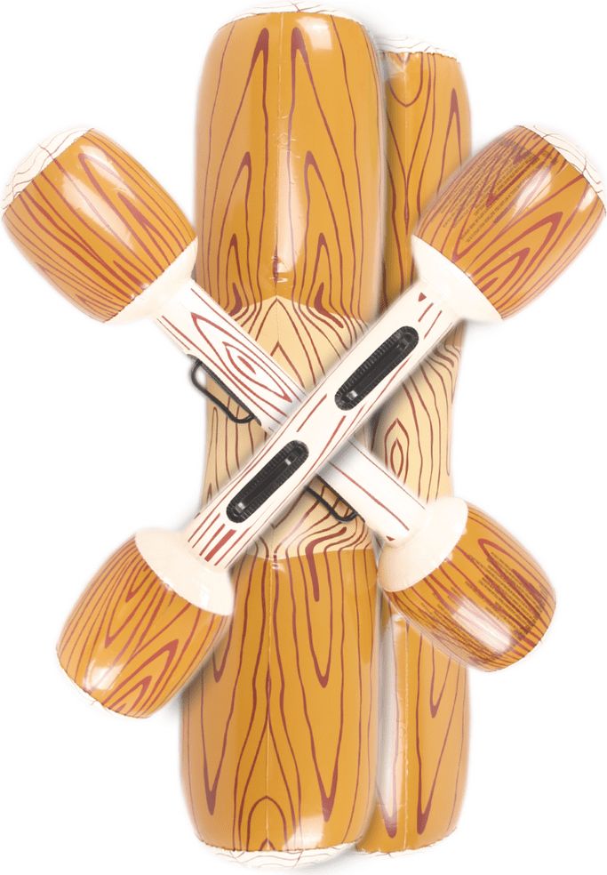 TM Toys Nafukovací vodní hra dřevěné kulatiny 106x28 cm - obrázek 1