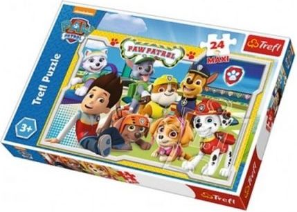 Trefl Puzzle Paw Patrol/Tlapková patrola MAXI 24ks 60x40cm v krabici 39x26x4cm - obrázek 1