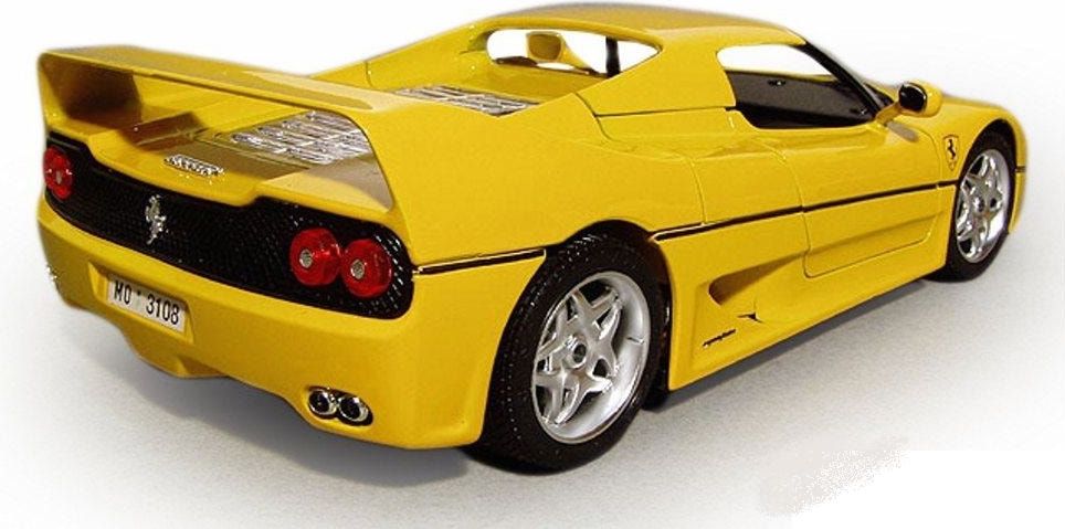 Bburago F50 (Closed Top) 1:18 Ferrari Race&Play - obrázek 2