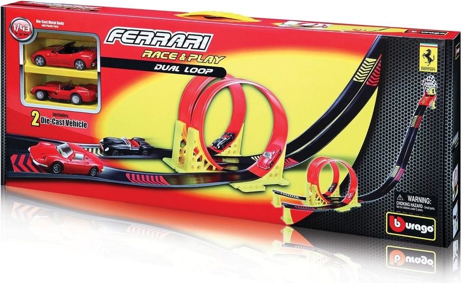 Bburago RC Ferrari Looping Dual se dvěma auty - obrázek 2