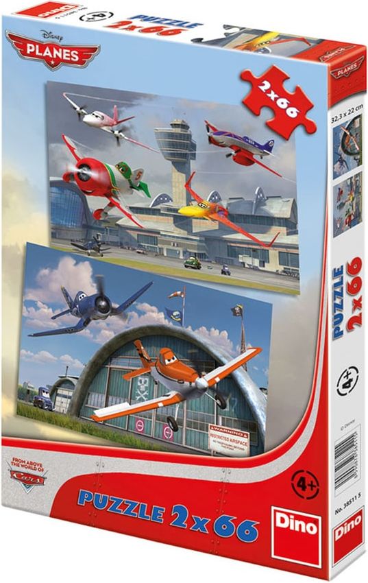 Dino LETADLA 2x66 Puzzle - obrázek 1