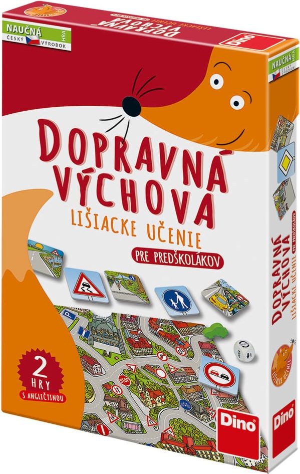 Dino LIŠÁCKÉ UČENÍ: DOPRAVNÍ VÝCHOVA SK Naučná hra - obrázek 1