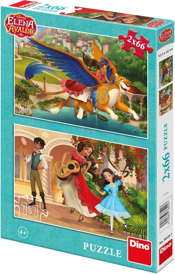 Dino ELENA Z AVALORU 2x66 Puzzle - obrázek 1
