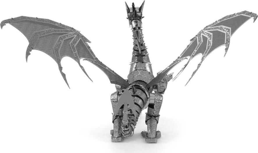 METAL EARTH 3D puzzle Stříbrný drak (ICONX) - obrázek 5
