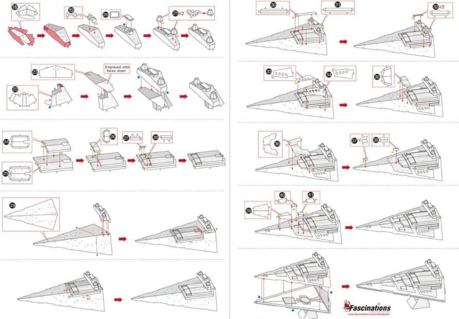 METAL EARTH 3D puzzle Star Wars: Imperial Star Destroyer - obrázek 2