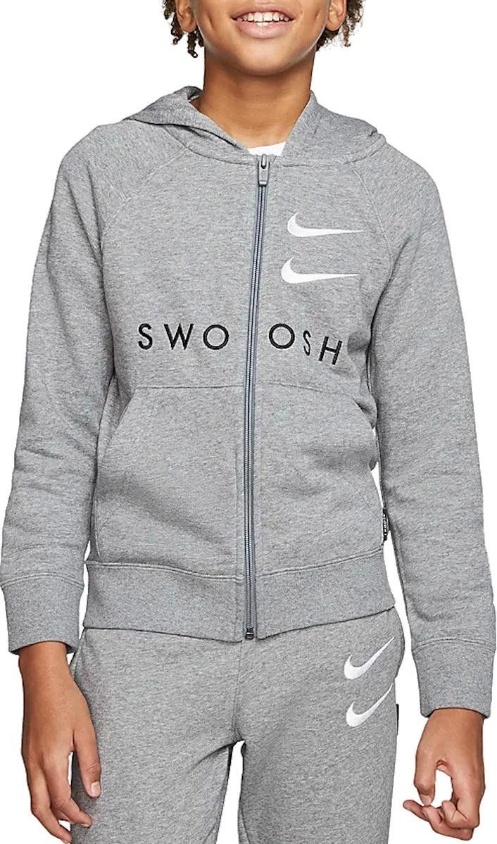 Mikina s kapucí Nike B NSW BF SWOOSH HOODED ct9452-091 Velikost XL - obrázek 1