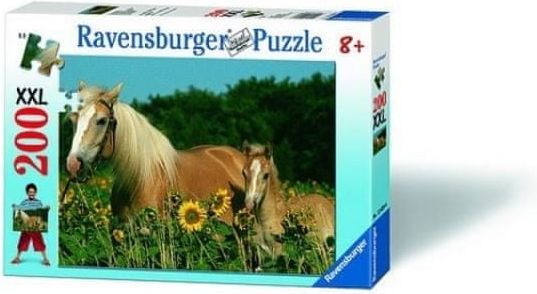 Ravensburger Puzzle Koně na louce, 200 dílků - Ravensburger - obrázek 1