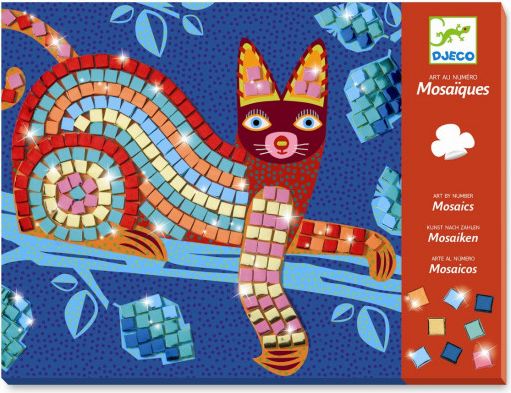 Mozaika - kočka a želva - obrázek 1