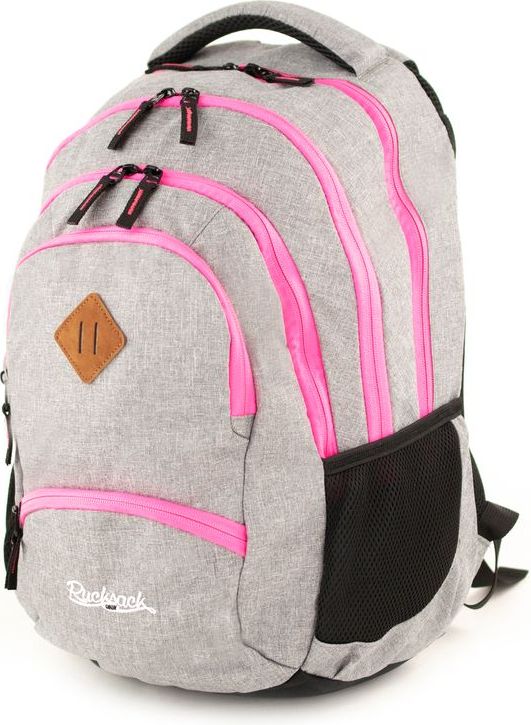 Rucksack Only Grand Grey pink color zipper - obrázek 1