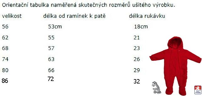 Dětská zimní kombinéza bílá Hippo, Dětský svět vel.86 - obrázek 4